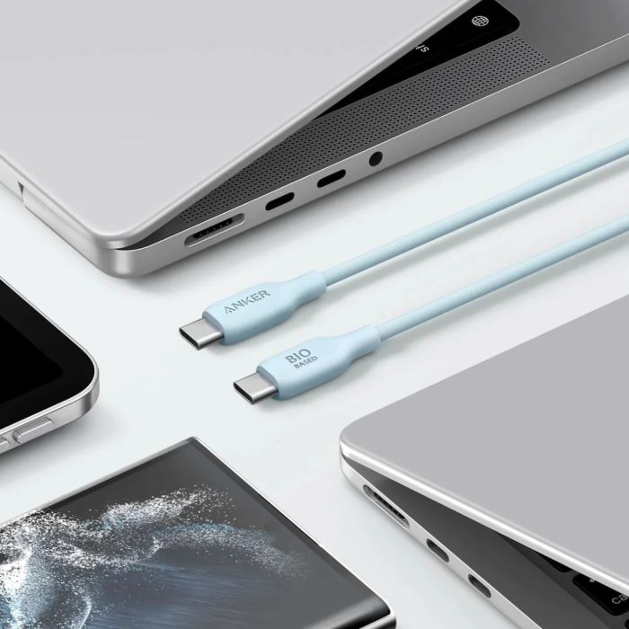 Anker 544 USB-C to USB-C Cable 140W (Bio-Based) (0.9m/3ft) -Blue