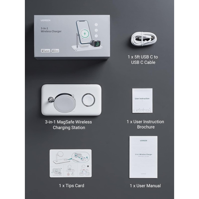 UGREEN -3in1- Wireless Charger