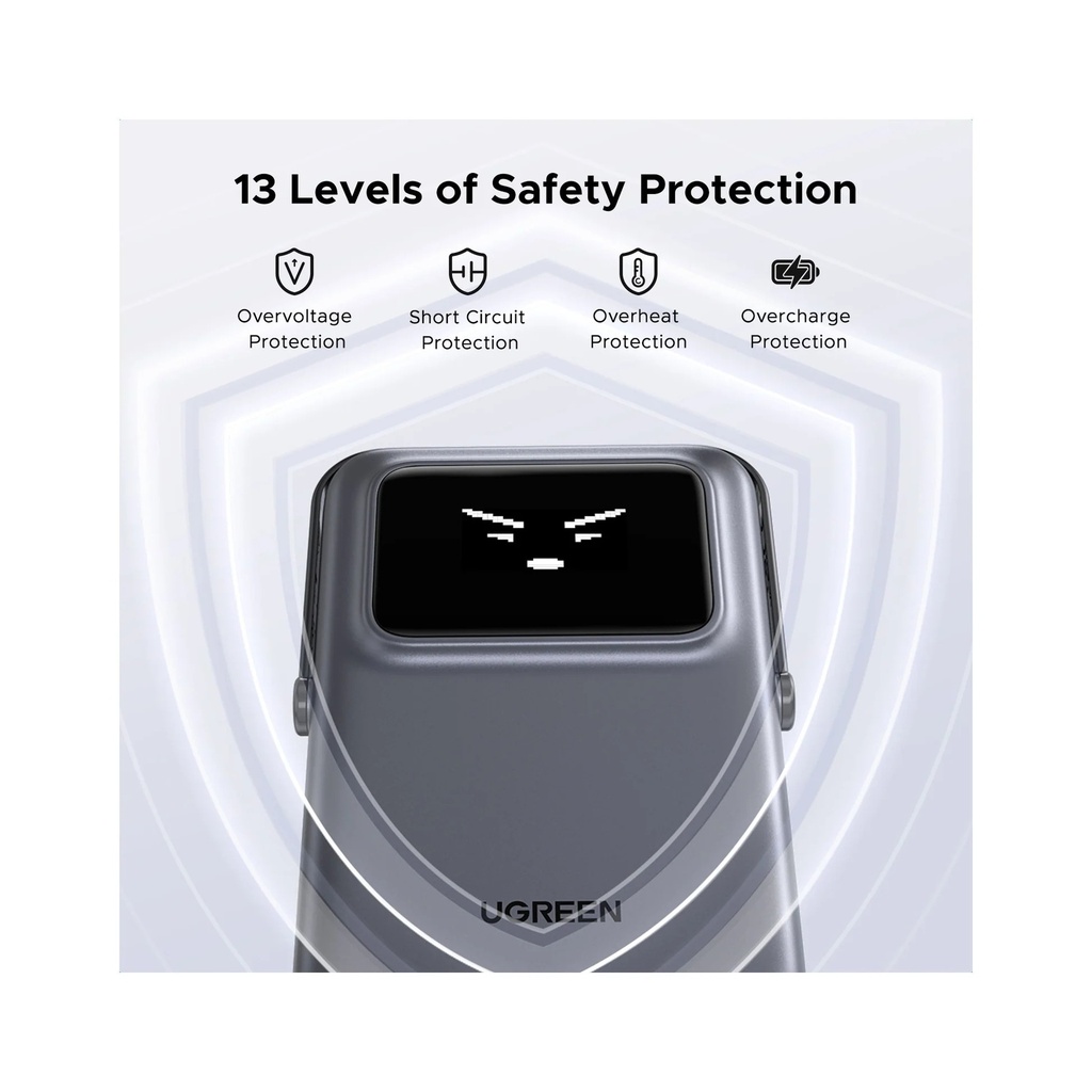 UGREEN 5000mAh Magnetic Wireless Power Bank1 8Wh