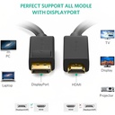 UGREEN DP MALE TO MALE CABLE 3M (Black)