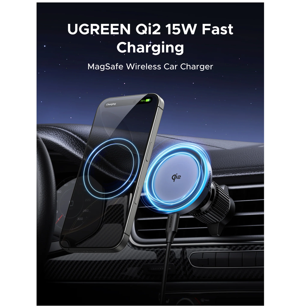 UGREEN Magnetic Car Wireless Charger 15W