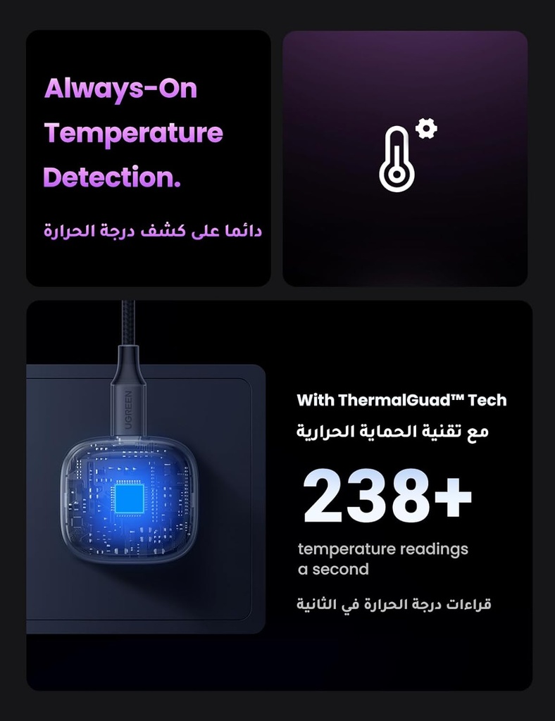 UGREEN Nexode 30W USB-C PD GaN Fast Charger UK (Space Gray)