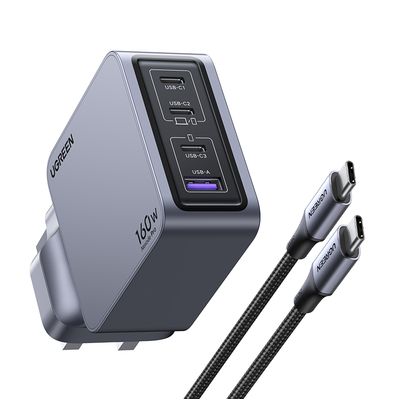 UGREEN Nexode Pro 160W 4-Port GaN Fast Charger Set UK25878