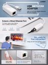 UGREEN USB 3.0 Gigabit Ethernet Adapter (White)