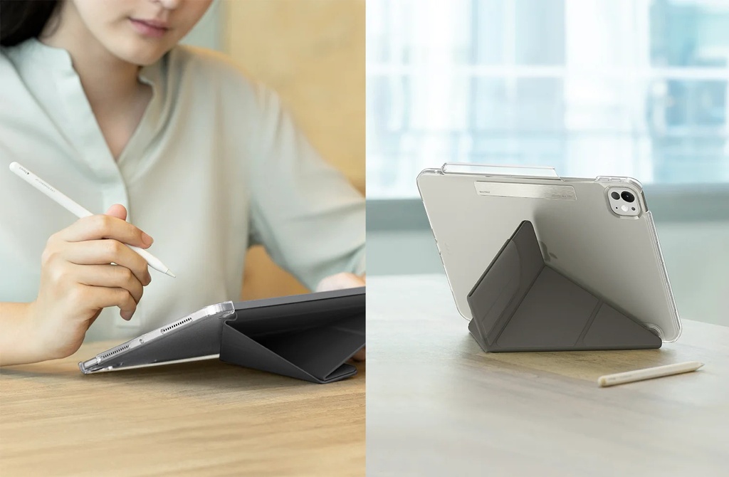 UNIQ CAMDEN CLICK IPAD 11TH GEN/10TH GEN - RHINO GREY (RHINO GREY)