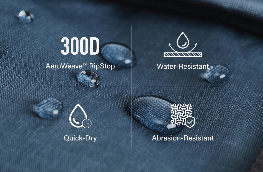 Uniq Arden RPET RipStop Sling Bag 2L -Midnight Black