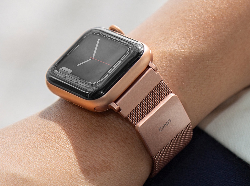 Uniq Dante Milanese Mesh Steel Strap for Apple Watch 42/44/45mm - Hunter Green 