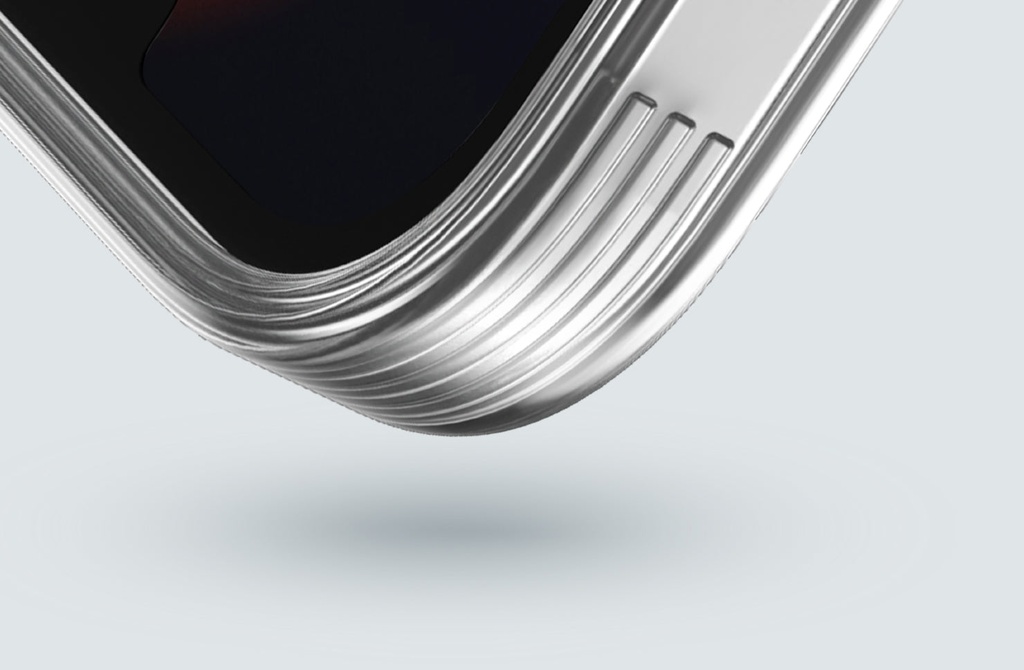 Uniq Hybrid Airfender Case for iPhone 15 Pro - Nude Transparent 