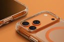 Uniq Hybrid Lifepro Xtreme MagSafe case for iPhone 17 Pro - Frost Clear / Volt Orange