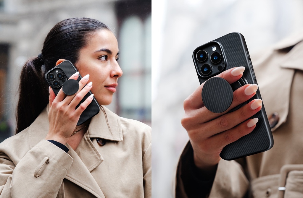 Uniq Keva Air MagSafe case with GripFit Premium for iPhone 16 Pro Max – Umber Brown