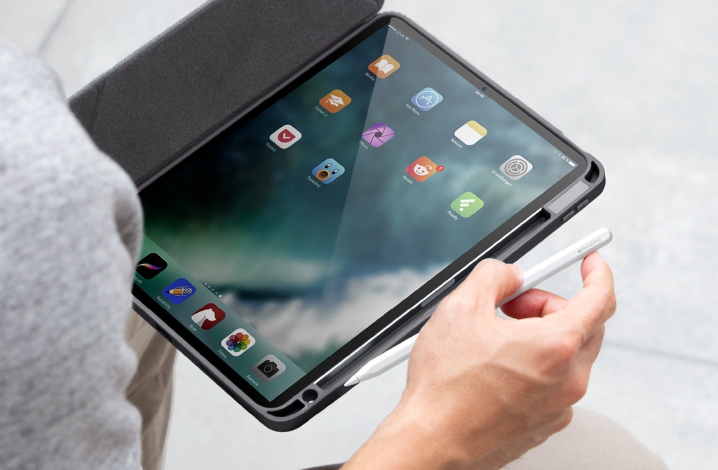 Uniq Moven Case for iPad Air 13" M2 6th Gen - Charcoal Grey