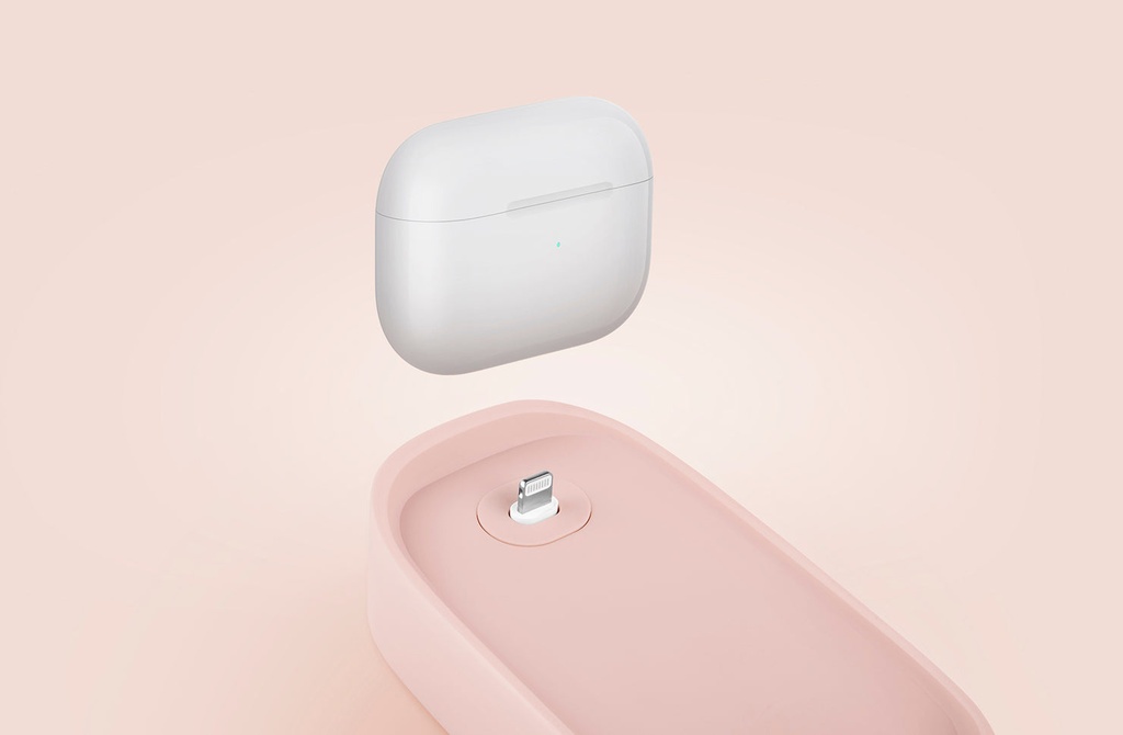 Uniq Nova Compact Magic Mouse Dock With Cable Loop - Blush Pink 