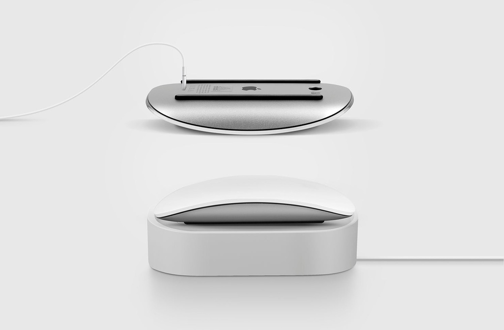 Uniq Nova Compact Magic Mouse Dock With Cable Loop - Blush Pink 