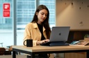 Uniq Oslo Laptop Sleeve With Foldable Stand (Up to 14") - Navy Blue 