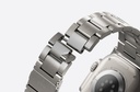 Uniq Osta Steel Strap With Steel Self Adjustable Links for Apple Watch 49/45/42mm - Titanium Silver 