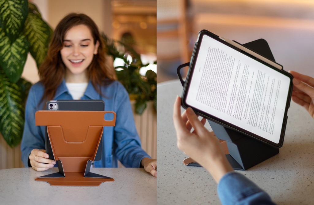 Uniq Ryze 360 Case for iPad Air 13" M2 6th Gen - Chalk Grey