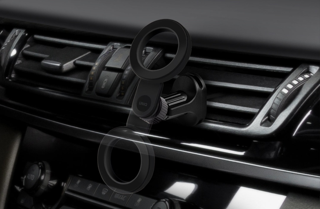 Uniq Trelix Magnetic Air Vent Car Mount - Midnight Black