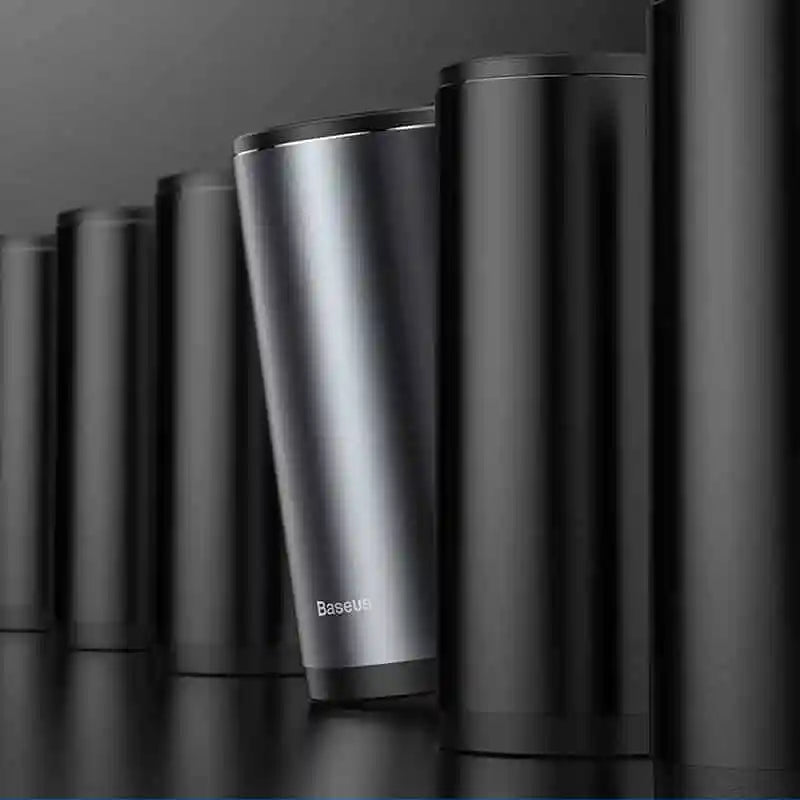 baseus gentleman style vehicle-mounted trash can with nag