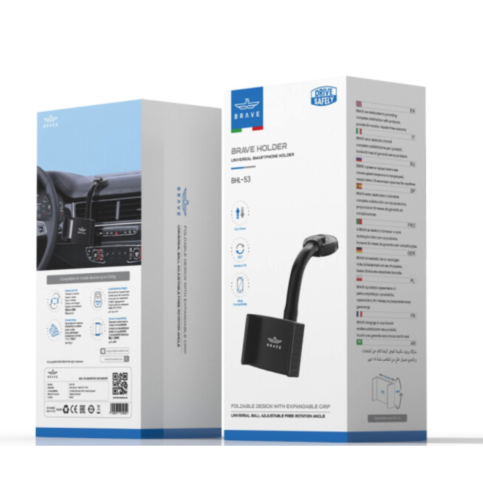 brave universal smartphone car mount holder