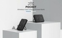 BRAVE 20W 10000mAh Magnetic Mini Pocket Portable Wireless Power Bank with Kickstand and Grip