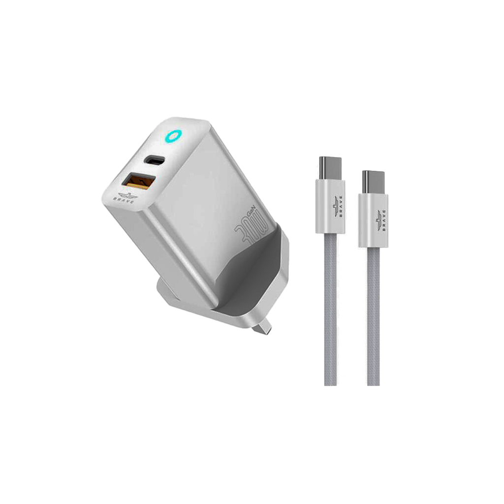 BRAVE 30W GAN FAST CHARGER WITH CABLE