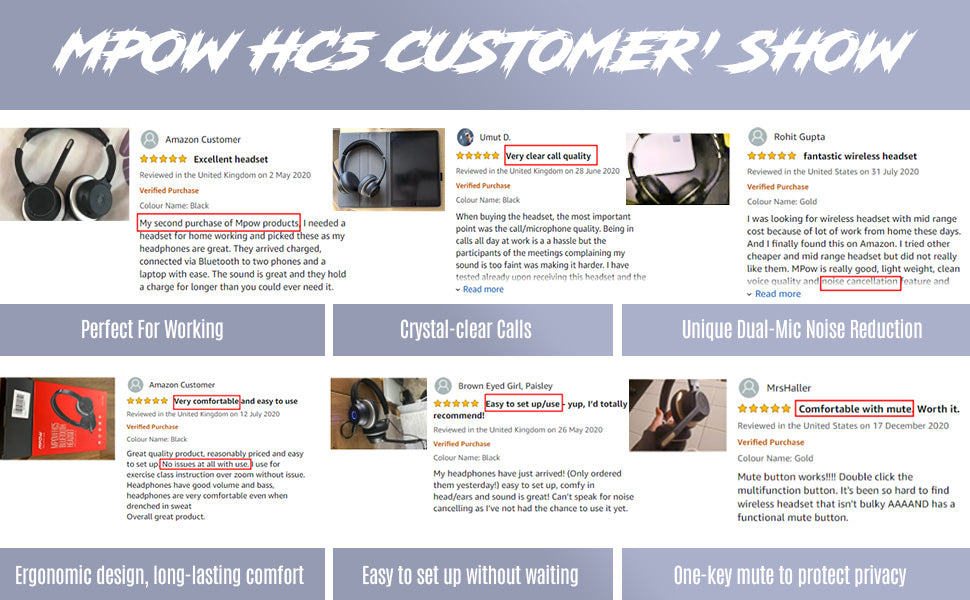 mpow hc5 bluetooth headset