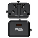 multifunctional PD30W GaN mini charger - Black