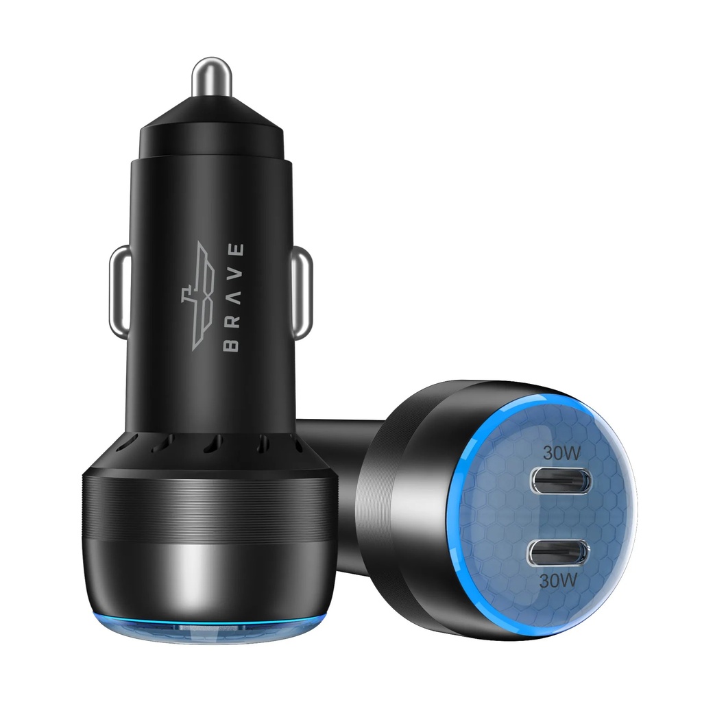 BRAVE 60W 2Port PD Car Charger