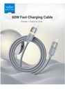 BRAVE FlexCharge Pro 60W Type-C fast charging and data cable BDC-51