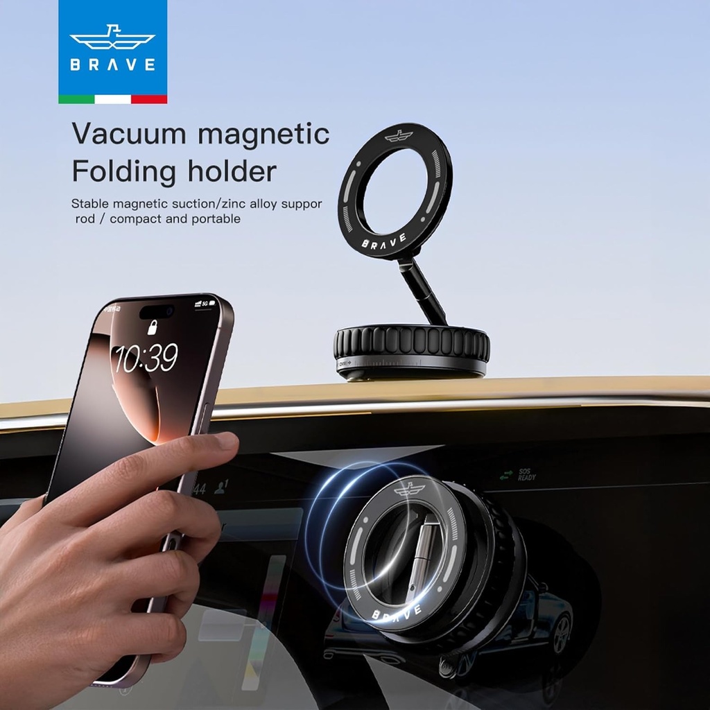 BRAVE Magnetic Vacuum Suction Mount BHL-55