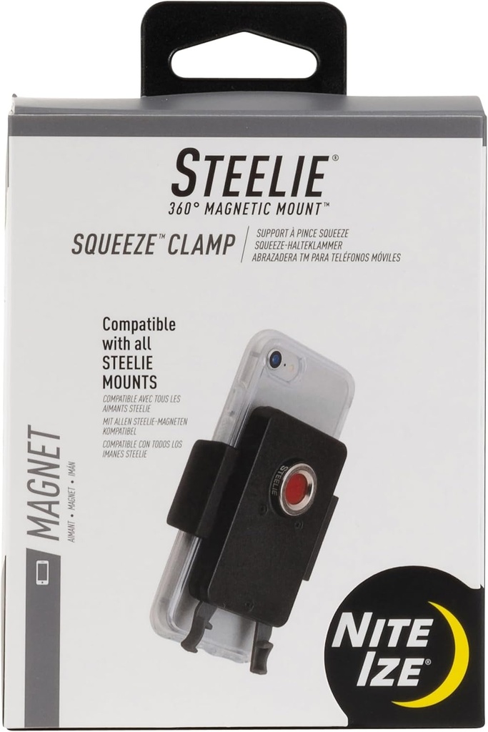 ملقط تلفون مغناطيسي Nite Ize Steelie Squeeze Clamp