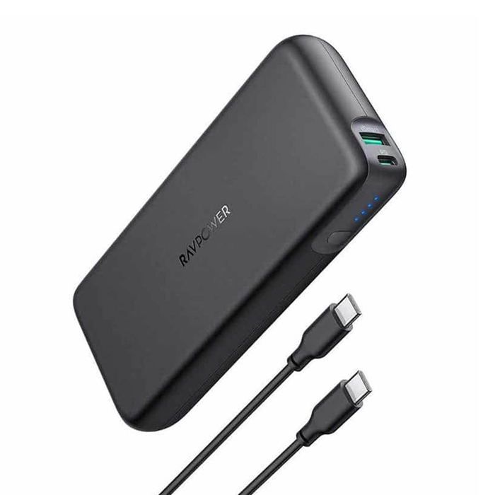 RAVPower RP-PB201 PD Pioneer 20000mAh 60W 2-Port Portable Charger Offline Black