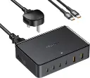 محطة شحن مكتبية VOLTME Revo 240W GaN بـ 6 منافذ - أسود
