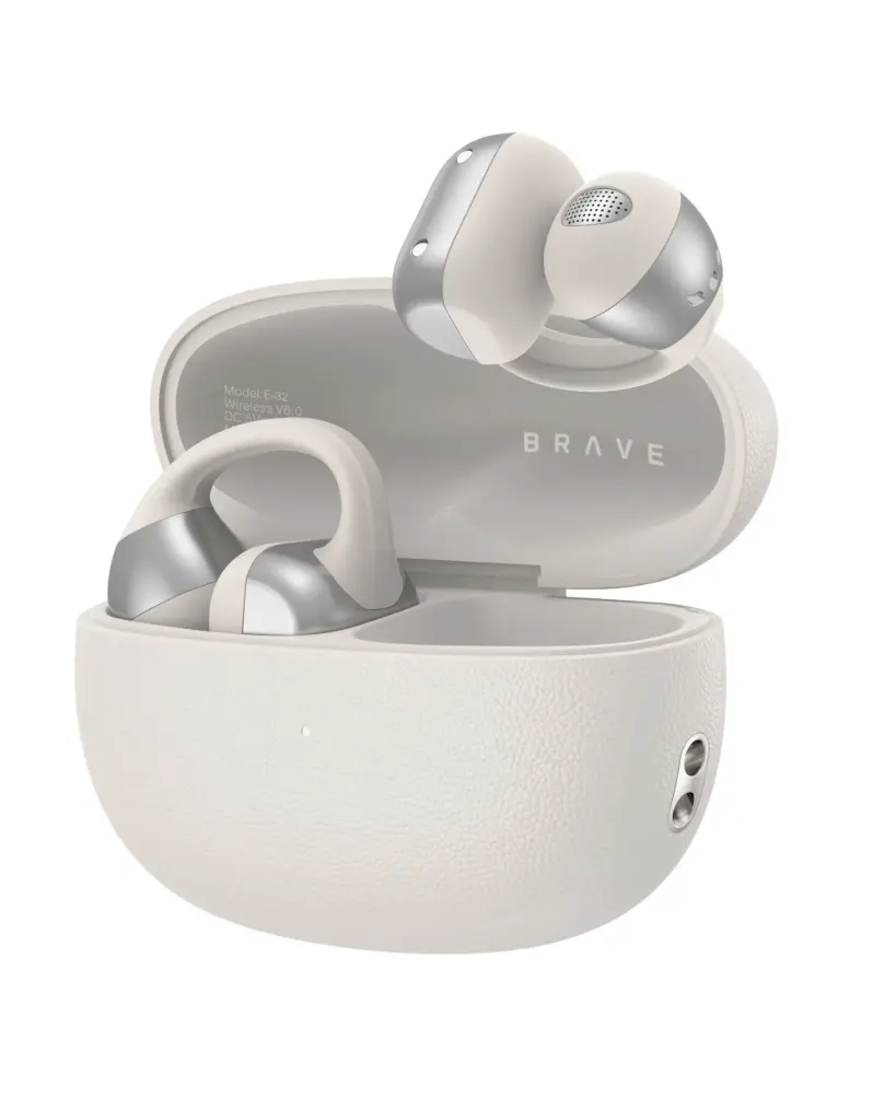BRAVE CLIPFIT PRO OPENEAR EARBUDS WIRELESS EARPHONES - BEIG