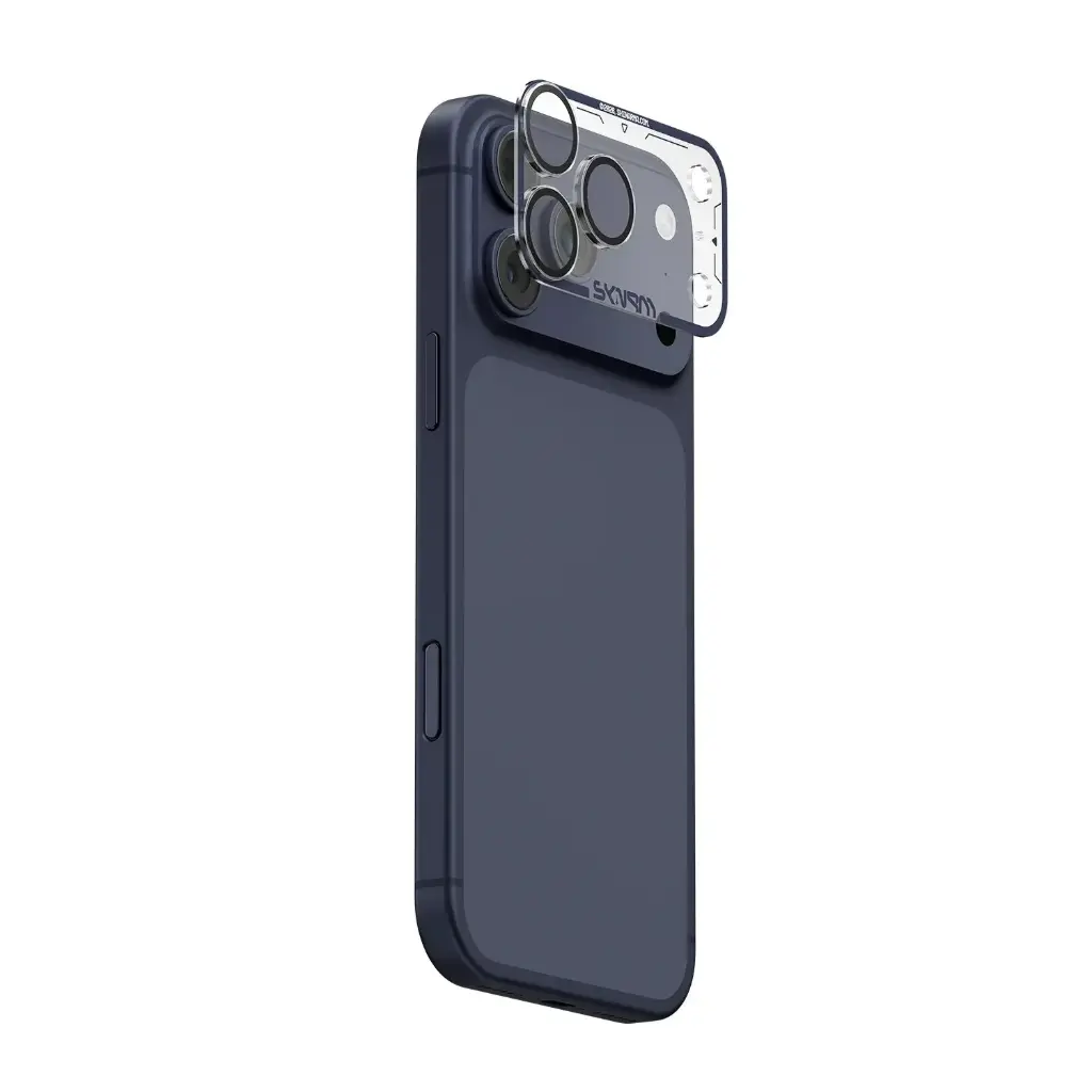 SKINARMA IPHONE 17 PRO MAX FULL  MATTE CAMERA LENS PROTECTOR MAGMA BLUE