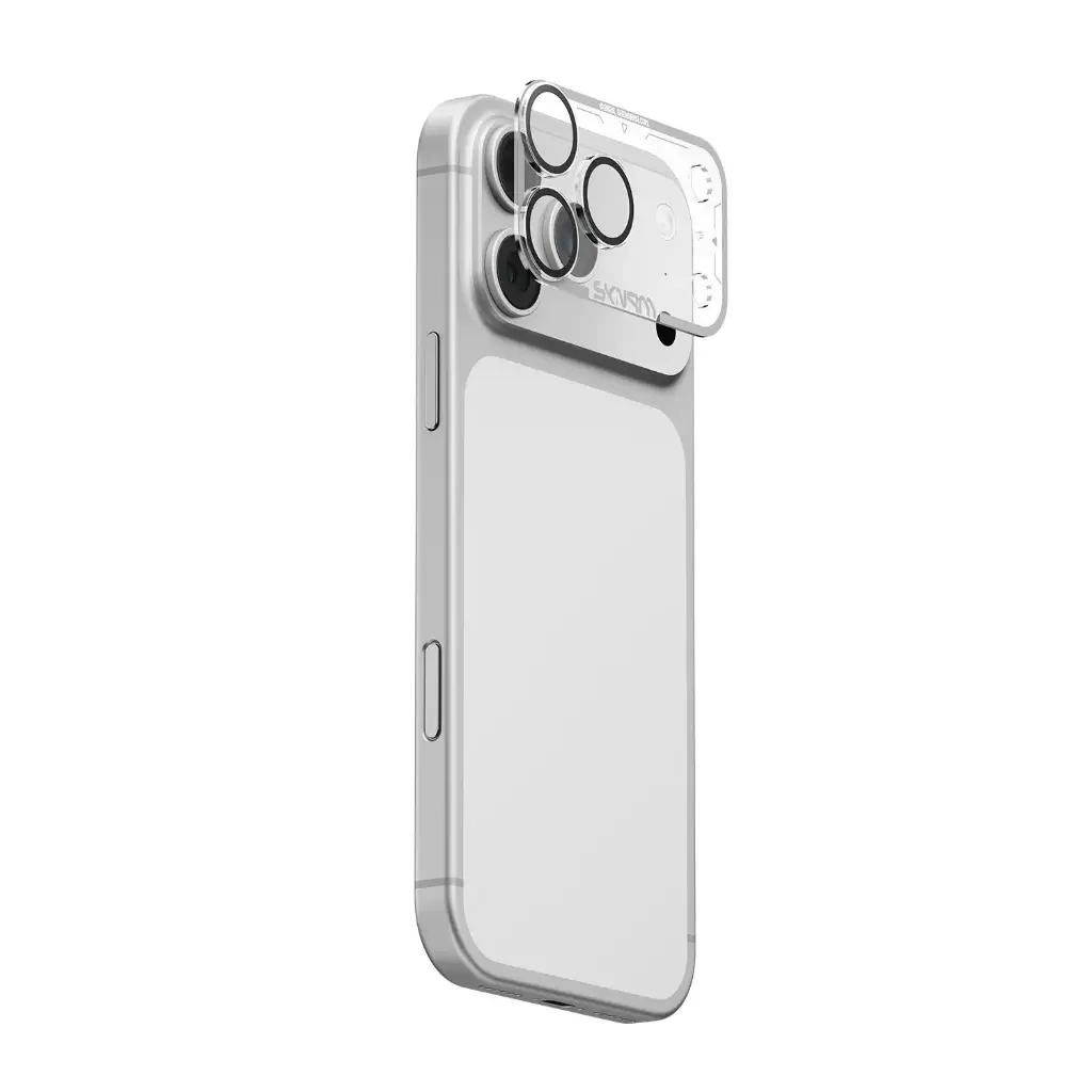 SKINARMA IPHONE 17 PRO MAX FULL MATTE CAMERA LENS PROTECTOR MAGMA SILVER