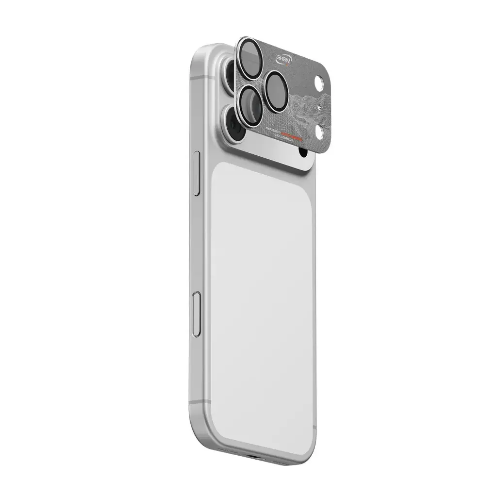  SKINARMA IPHONE 17 PRO MAX FULL ALUMINIUM CAMERA LENS PROTECTOR SONIX SILVER