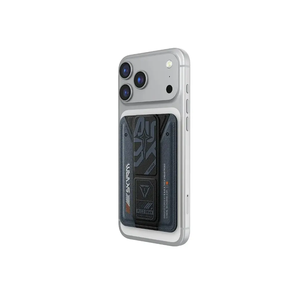 SKINARMA MAGNETIC CARDHOLDER WITH GRIP-STAND KADO AEGIS NAVY