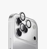  UNIQ OPTIX IPHONE 17 PRO/17 PRO MAX  )2025( 6.3/6.9 ALUMINIUM CAMERA LENS PROTECTOR - STERLING )SILVER