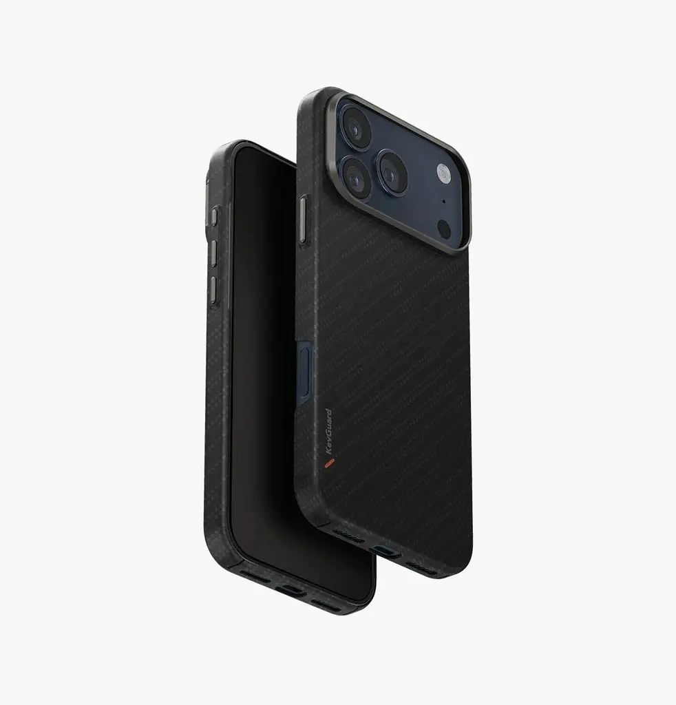 UNIQ HYBRID IPHONE 17 PRO MAX )2025( 6.9 MAGCLICK CHARGING KEVA EDGE - CARBON BLACK )CARBON BLACK