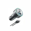 Anker 3-Port 67W Car Charger with 3 USB-C to USB-C Cable 