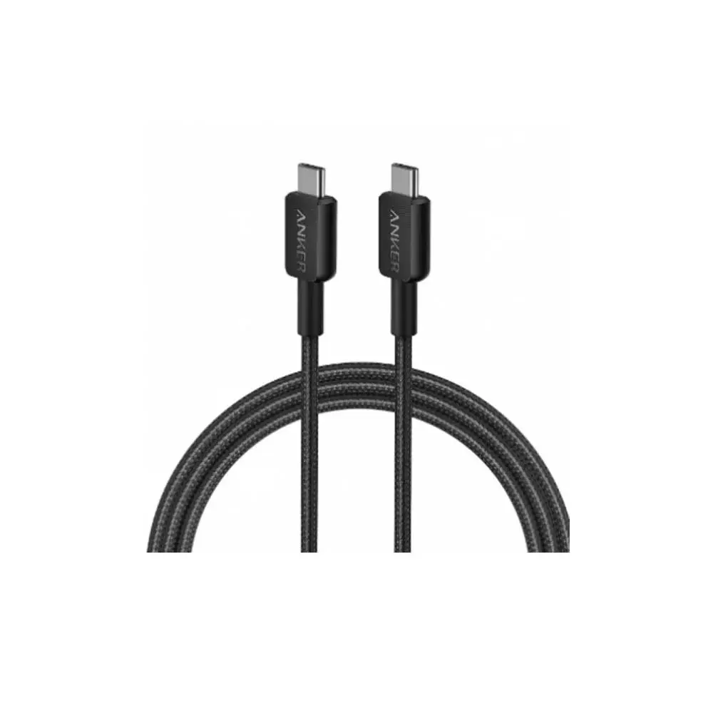 Anker 322 USB-C to USB-C Cable (6ft Braided) Black 
