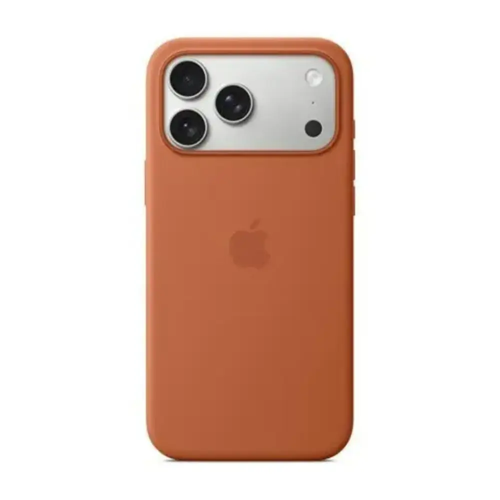 Apple - iPhone 17 Pro Max Silicone Case with MagSafe - Terra Cotta 