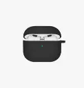 Uniq Nexo Active Hybrid Silicone Airpods 4th Gen Case With Sports Ear Hooks - Black
