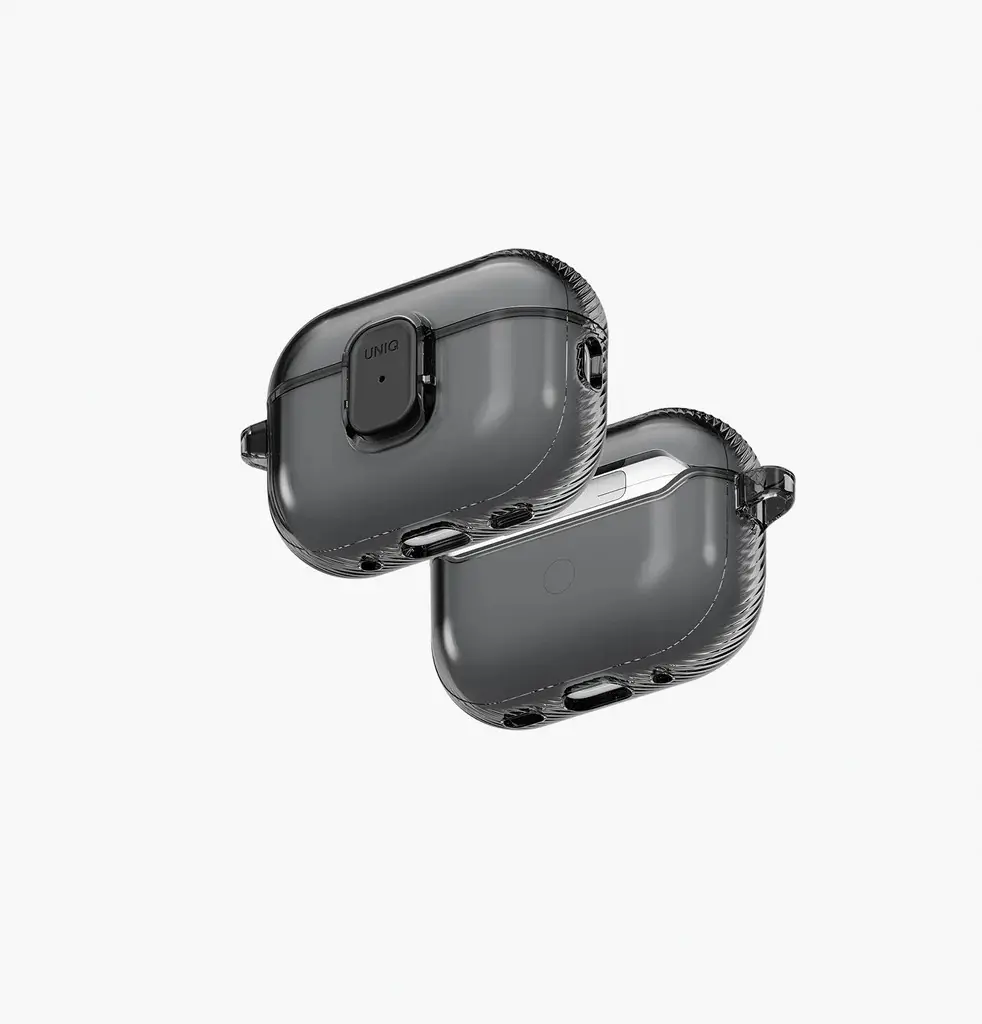 Uniq Glase Pro Lock Case for Airpods Pro 3 - Glossy Smoke