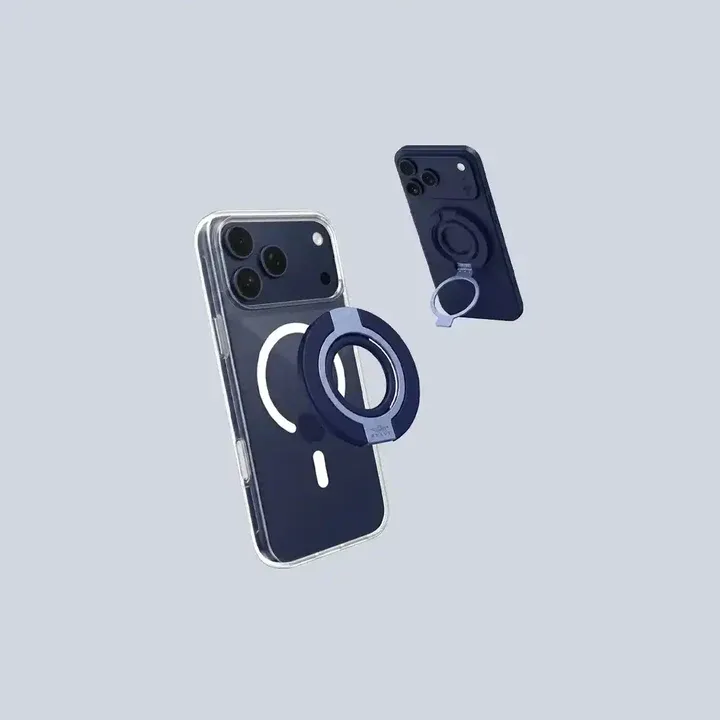 BRAVE GRIP 3 IN 1 MAGNETIC GRIP & KICKSTAND HOLDER BLUE 