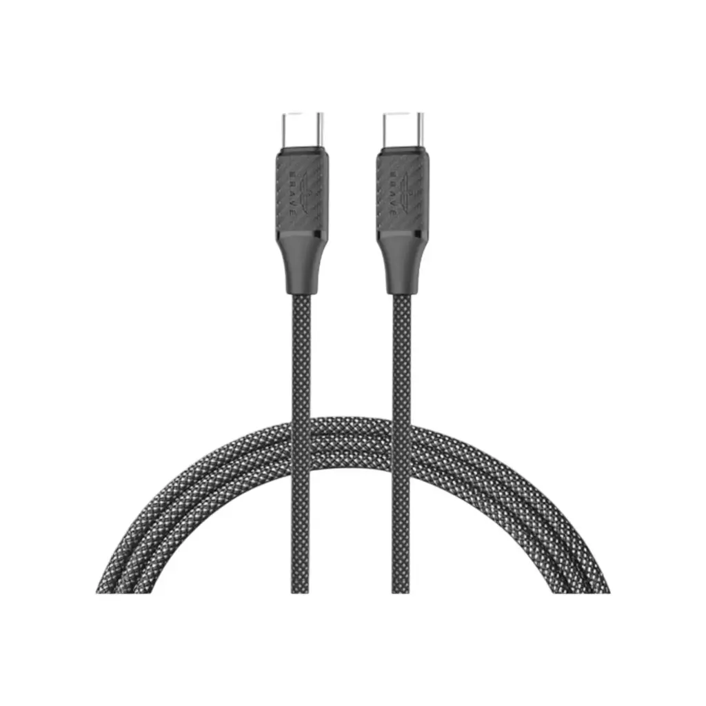 Brave 60W Type C to Type C  Data Cable 3M - Black