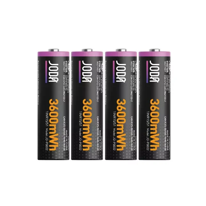 JODA 3600mWh AA Rechargable Batteries 4-Pack 
