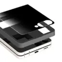 Araree Core Privacy 2Pcs Screen Protector For Z Flip 8-Black 