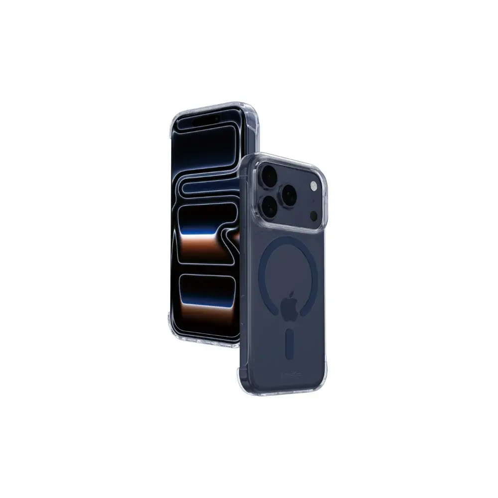 ArmorPro Frameless PC Clear Case with MagSafe Deep Blue for iPhone 17 Pro